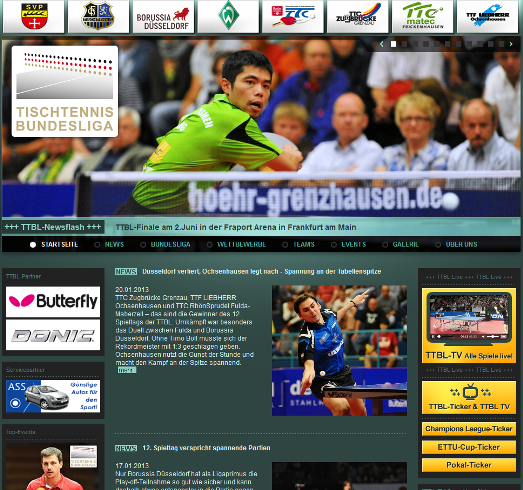 ttbl Netzwerbung beim TTC Zugbrücke Grenzau
