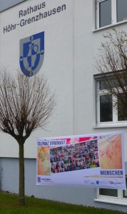 Banner am Rathaus